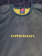 Nike Oregon Ducks-Specialty Fabric-Athletic Fit Pullover-Sleek Vintage Design