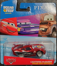 Load image into Gallery viewer, Disney Cars Pixar Fest Edition Metallic Lightning McQueen 1:55 Scale Diecast
