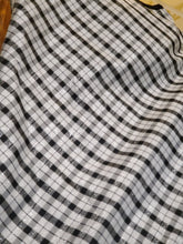 Load image into Gallery viewer, Christmas Home &amp; Hearth 52" Plaid Christmas Tree Skirt White/Black, Jaclyn Smith Collection
