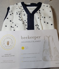 Load image into Gallery viewer, Burt's Bees Baby - Beekeeper Wearable Blanket, Twinkle Bee, Medium, 16-24lbs

