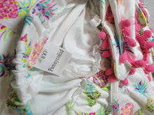 Load image into Gallery viewer, Toddler Pink Pineapple halter top Romper Outfit with Belt, (Size: 100), Approx 2T-3T
