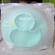 Load image into Gallery viewer, Silicone Divided Portable Non Slip Suction Toddler Plates -  BPA Free Baby Duck (Blue &amp; Pink)
