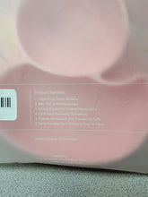 Load image into Gallery viewer, Silicone Divided Portable Non Slip Suction Toddler Plates -  BPA Free Baby Duck (Blue &amp; Pink)
