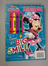 Load image into Gallery viewer, Disney Junior - Minnie Coloring &amp; Activity Book - Over 30 Stickers - 4 Crayons
