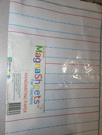 Dry Erase Magnetic Handwriting Paper, Jumbo 22