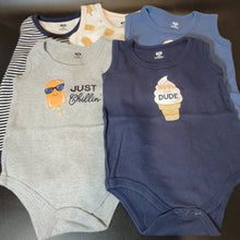 Load image into Gallery viewer, Hudson Baby Unisex Baby Cotton Sleeveless Bodysuits, Ice Cream Truck, 18-24mo
