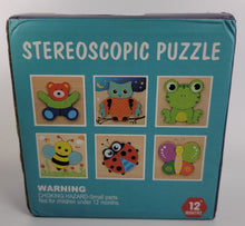Load image into Gallery viewer, Wooden Animal Jigsaw Puzzles, 6 Pack Toddler, Learning Educational Toy Ages 1-3

