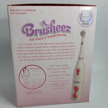Load image into Gallery viewer, Brusheez Kid's Electric Toothbrush Set - Ages 3+ (Sparkle The Unicorn) Battery Operated with storage Base.

