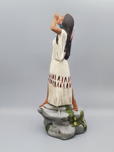 Load image into Gallery viewer, Native American Girl on Cliff - Standing, Hand Painted Collectable figurine  #13

