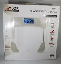 Load image into Gallery viewer, Digital Bathroom Scale with Weight Tracker Clear - Taylor - Up to 400lbs
