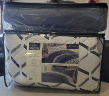 Load image into Gallery viewer, Style Decor 6-piece Comforter and Coverlet Set, Dartmouth Navy, King
