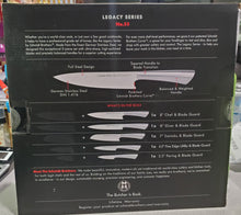 Load image into Gallery viewer, Schmidt Bros. Legacy Series, 5 Pc Ultra Sharp Knife Set + Blade Guards
