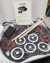 Load image into Gallery viewer, RockJam Electronic Roll Up MIDI Drum Kit with Built in Speakers (RJRD800), Read
