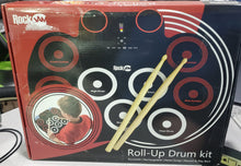 Load image into Gallery viewer, RockJam Electronic Roll Up MIDI Drum Kit with Built in Speakers (RJRD800), Read
