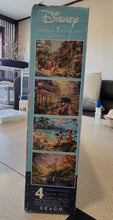 Load image into Gallery viewer, Ceaco Thomas Kinkade The Disney Collection 4 in 1 Multipack Snow White, Mickey &amp; Minnie Mouse, &amp; Pocahontas Jigsaw Puzzles, (4) 500 Pieces
