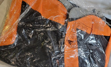 Load image into Gallery viewer, Everest Deluxe Sports Duffel Bag, Orange / Gray / Black, 24" x 11" x 12"
