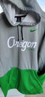 NIKE Oregon Ducks Green Therma Fit Pullover Hoodie Mens Size Med, Pre-owned