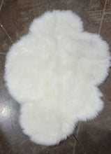 Load image into Gallery viewer, Machine Washable Faux Sheepskin White Cloud Area Rug 32" x 44" - Soft and Silky - Perfect for Baby's Room, Nursery, playroom (2' 7" x 3' 7") - White Cloud

