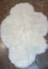 Load image into Gallery viewer, Machine Washable Faux Sheepskin White Cloud Area Rug 32" x 44" - Soft and Silky - Perfect for Baby's Room, Nursery, playroom (2' 7" x 3' 7") - White Cloud
