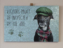 Load image into Gallery viewer, Mr. Bones on Galvanized Metal Wall Décor Sign  (18"x12"x.75")
