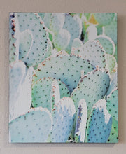 Load image into Gallery viewer, Cactus Wall Décor on Distressed Wood Grain Box Sign  (19"x16"x1")
