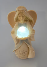 Load image into Gallery viewer, Enesco Foundations Lullaby Angel LED Night Light, 9.06" Poly Resin Figurine
