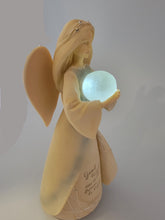 Load image into Gallery viewer, Enesco Foundations Lullaby Angel LED Night Light, 9.06" Poly Resin Figurine
