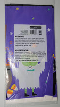 Load image into Gallery viewer, Halloween 54 in x 84 in Plastic Table Cover Purple with Witches, Pumpkins, Ghosts
