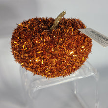 Load image into Gallery viewer, Halloween Pumpkin Small Metallic Orange Tabletop Decor
