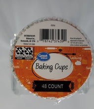 Load image into Gallery viewer, Halloween Baking Cups, Cupcakes, Happy Halloween Pumpkins and Spiderwebs, 48ct total
