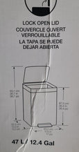 Load image into Gallery viewer, Kohler K-20940-ST 13-Gallon Stainless Trash Can, Stainless Steel
