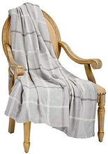 Load image into Gallery viewer, Nautica Home Benchley Chenille Throw Blanket, 60 in x 70 in (Gray)
