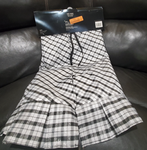 Load image into Gallery viewer, Christmas Home &amp; Hearth 52" Plaid Christmas Tree Skirt White/Black, Jaclyn Smith Collection
