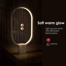 Load image into Gallery viewer, Heng Balance lamp, DesignNest, Switch on in mid-air, USB Powered LED Table lamp, Designer Desk lamp, Contemporary Soft Light, (Black)
