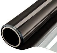 One Way Mirror Window Film Daytime Privacy Heat Control Film Solar Film Non-Adhesive Window Tint Black & Silver 6 Mil 23.6 Inch x 13.1 Feet