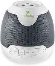 Load image into Gallery viewer, MyBaby, SoundSpa Lullaby - Sounds &amp; Projection, Plays 6 Sounds &amp; Lullabies, Image Projector Featuring Diverse Scenes, Auto-Off Timer
