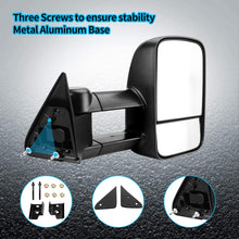 Load image into Gallery viewer, JDMSPEED Dual Lens Tow Mirror Manual Side View, Left Side, Chevy GMC Truck 88-98
