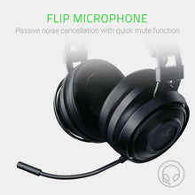 Load image into Gallery viewer, Razer Nari Essential Wireless 7.1 Surround Sound Gaming Headset: THX Spatial Audio  - Black
