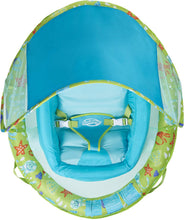 Load image into Gallery viewer, Spin Master, Inc SwimWays Infant Baby Spring Float with Adjustable Sun Canopy - Green, 39.25" x 31.75" x 17.56"
