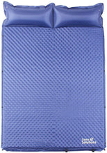 Load image into Gallery viewer, Camp Solutions Double Self-Inflating Sleeping Pad with Pillow, Waterproof Lightweight Anti-Tear
