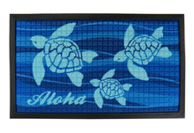 Load image into Gallery viewer, Aloha Honu Tropical Door Mat 30 X 17.75 inches Brand: KC Hawaii
