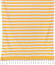 Load image into Gallery viewer, Sandy Beaches 100% Organic Cotton Turkish Towel, Large Beach Towel/Bath Towel, 39x70, Orange and White Striped
