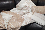Spirit Linen Hotel 5Th Ave 6-Piece Foliage Collection, Plush Reversible Comforter Set