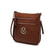 Load image into Gallery viewer, MKF Collection Angelina Crossbody Bag by Mia K. - Cognac Brown

