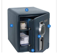 SAFE First Alert 0.94 cu. ft. Digital Ready-Seal Waterproof Fire Resistant Safe