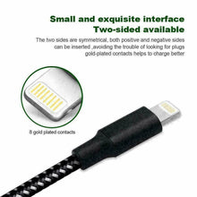 Load image into Gallery viewer, iPhone 8 7 6 iPhone 11 X XR 8Pin USB Type C Charger Cable Heavy Duty, Black/Silver
