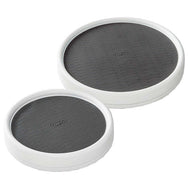 Copco Pro Turntables, 2-piece Set, White/Gray 9-In & 12-In
