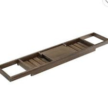 Load image into Gallery viewer, Linon Haven Bamboo Tub Caddy, Mocha, Spa
